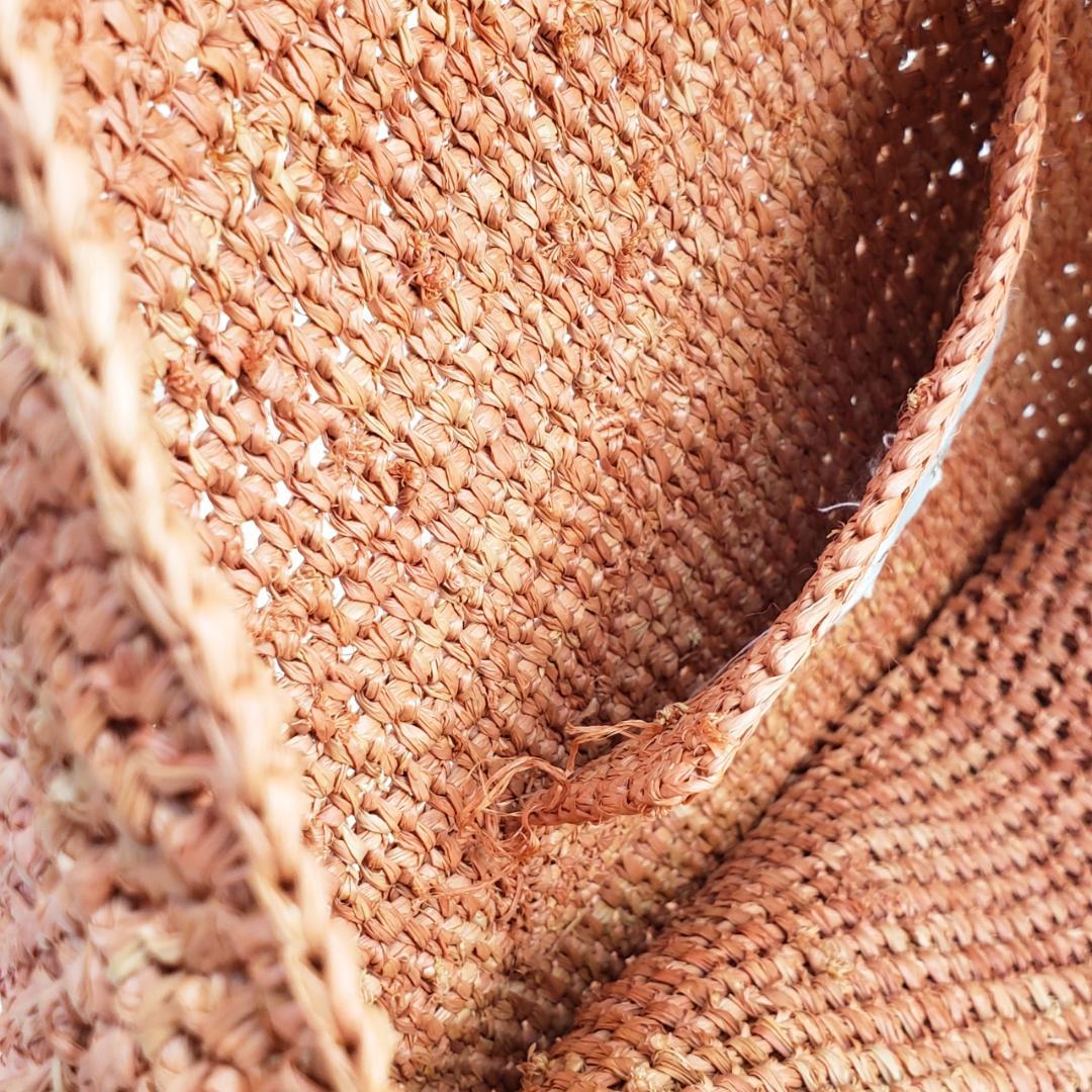 ヘレンカミンスキー ☆ ラフィア ワンショルダーバッグ カゴバッグ オレンジ