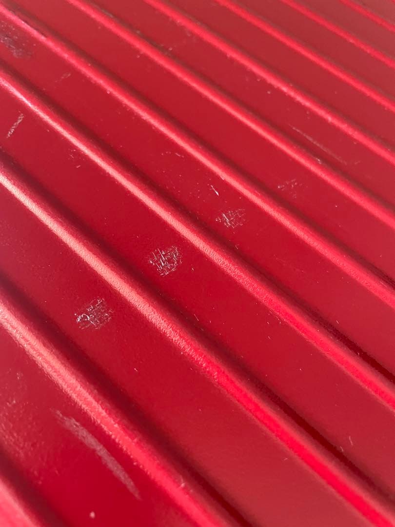 【匿名便】RIMOWA ビンテージ　レッド キャリーケース 大容量