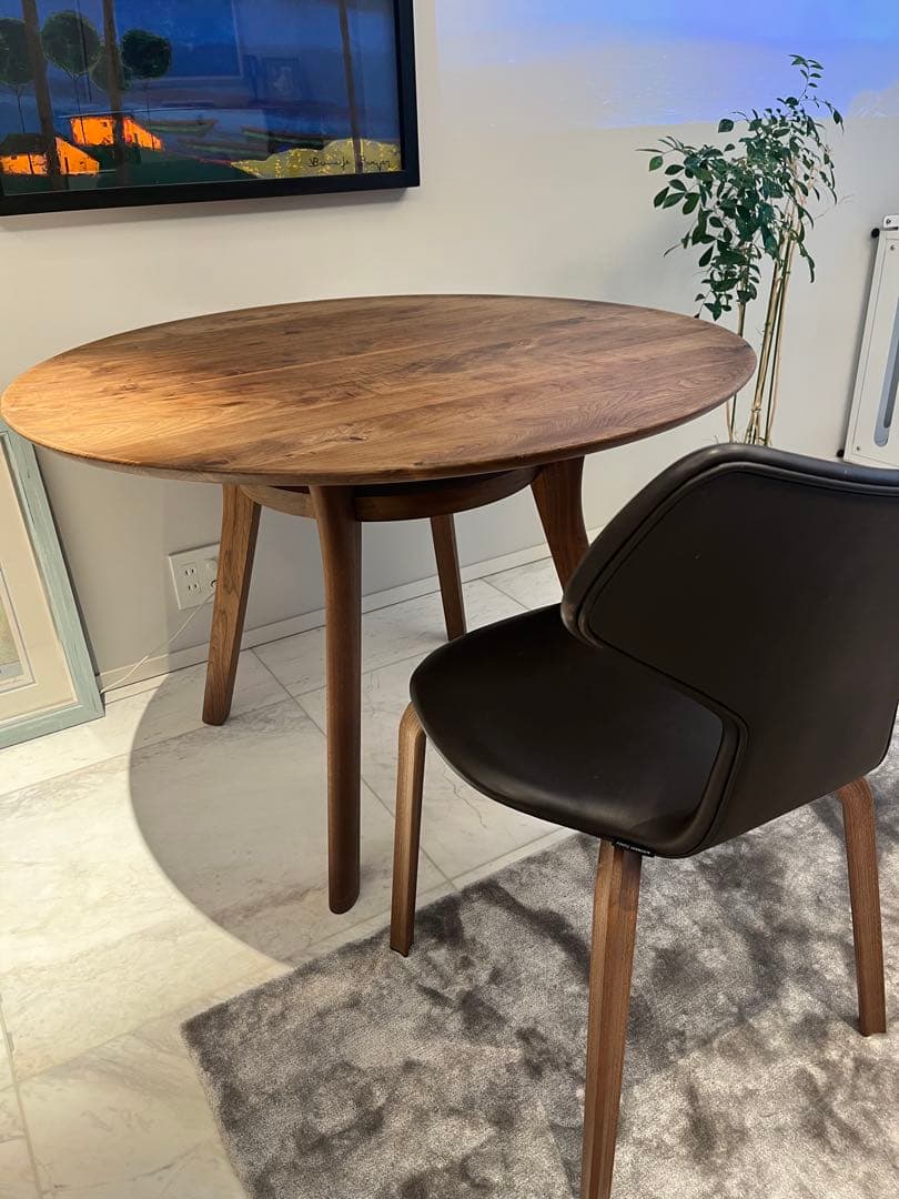 フリッツハンセン　グランプリチェア　レザー　ブラックブラウン