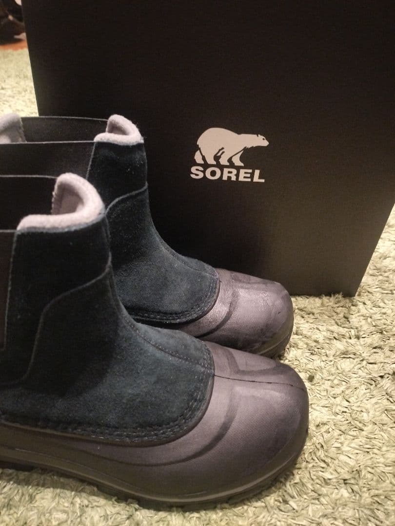 【美品】SOREL バクストン プルオンブーツ Black 28.0