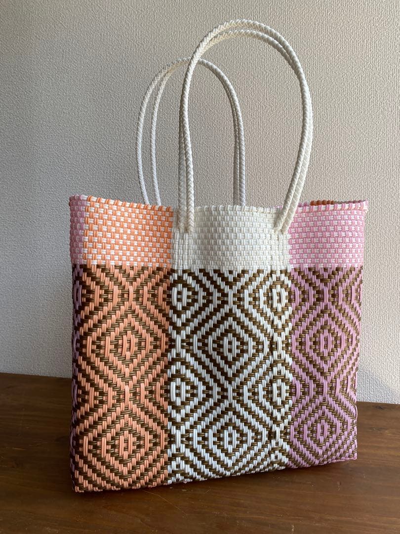 #G19-L1-Lサイズ　メキシコ　オアハカ　メルカドバッグ