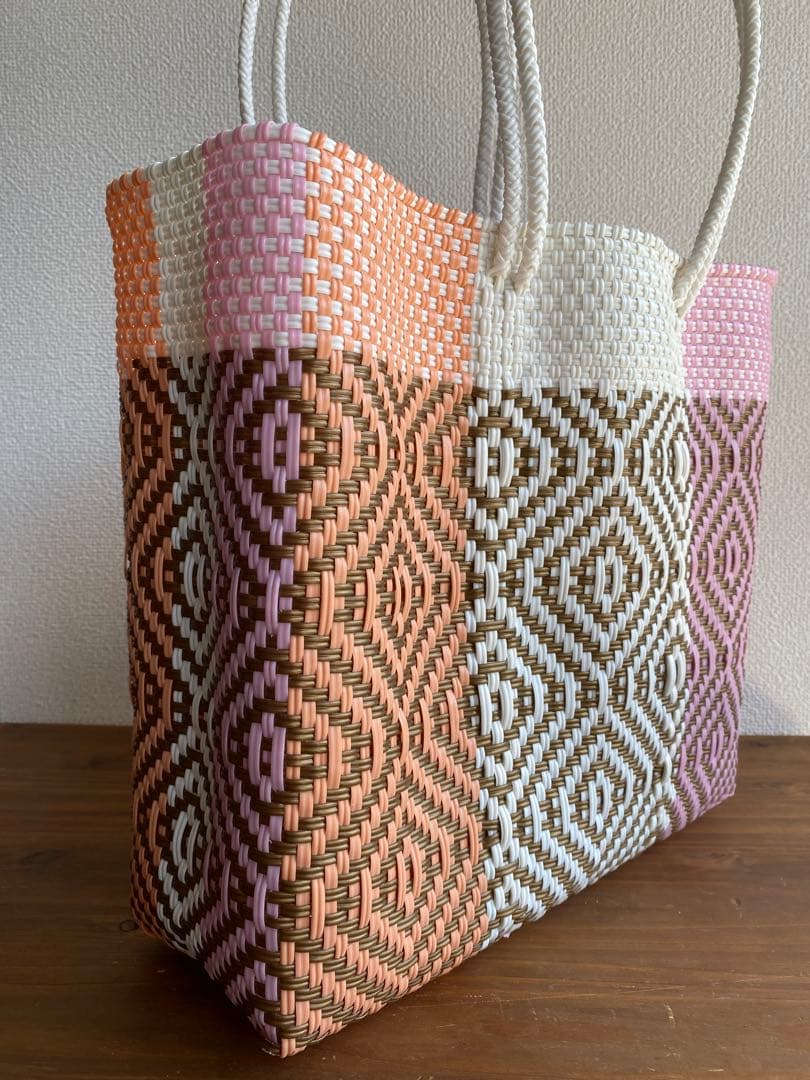 #G19-L1-Lサイズ　メキシコ　オアハカ　メルカドバッグ