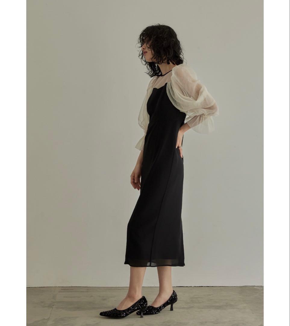 ニアナ【美品】チュールオフショルダードレス L