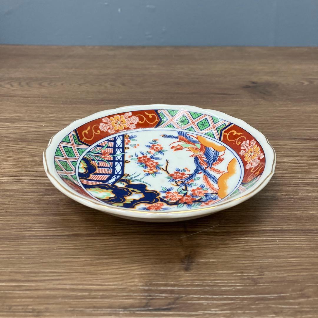 E-1 昭和レトロ 有田焼 大喜陶苑 古伊万里様式 盛皿 小皿 6点セット 金彩