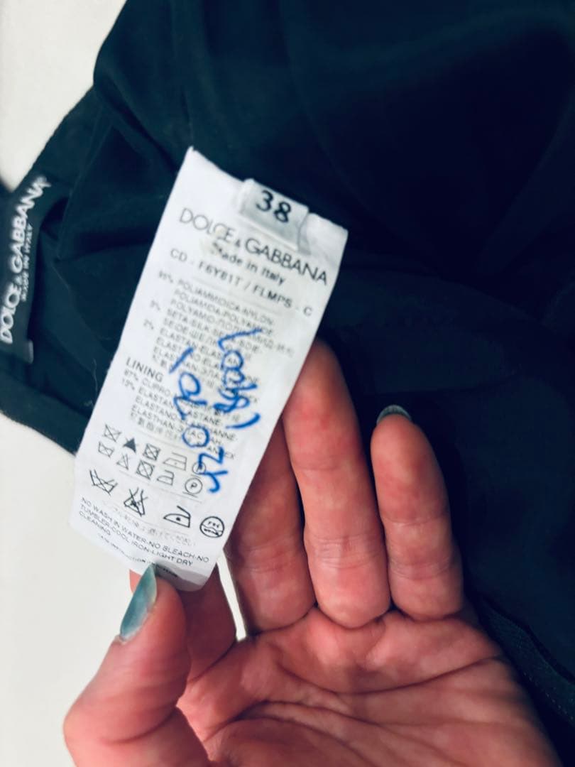 ドルチェ&ガッバーナ ブラックレースドレス　サイズ38