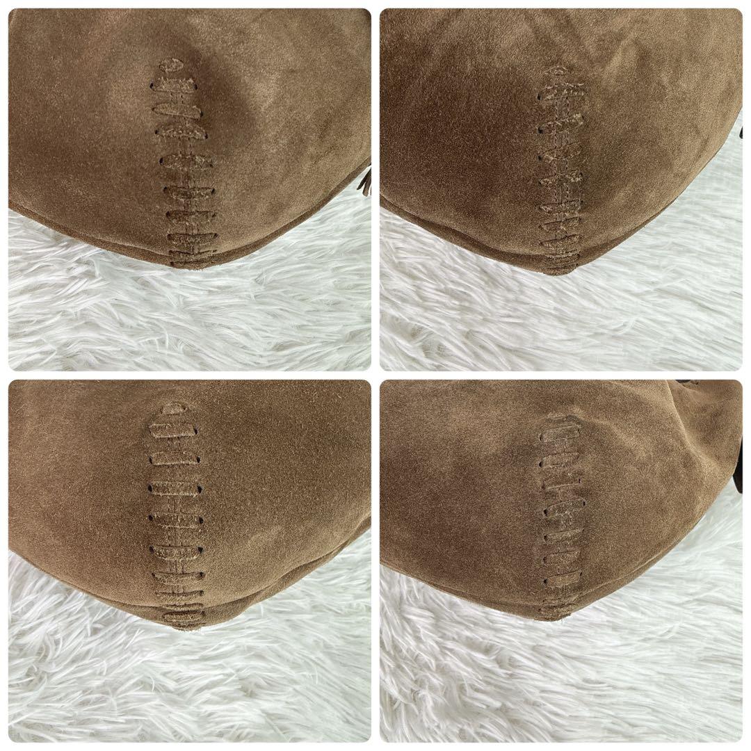 入手困難✨ OLD COACH　ハーフムーン　ワンショルダー　タッセル　スエード