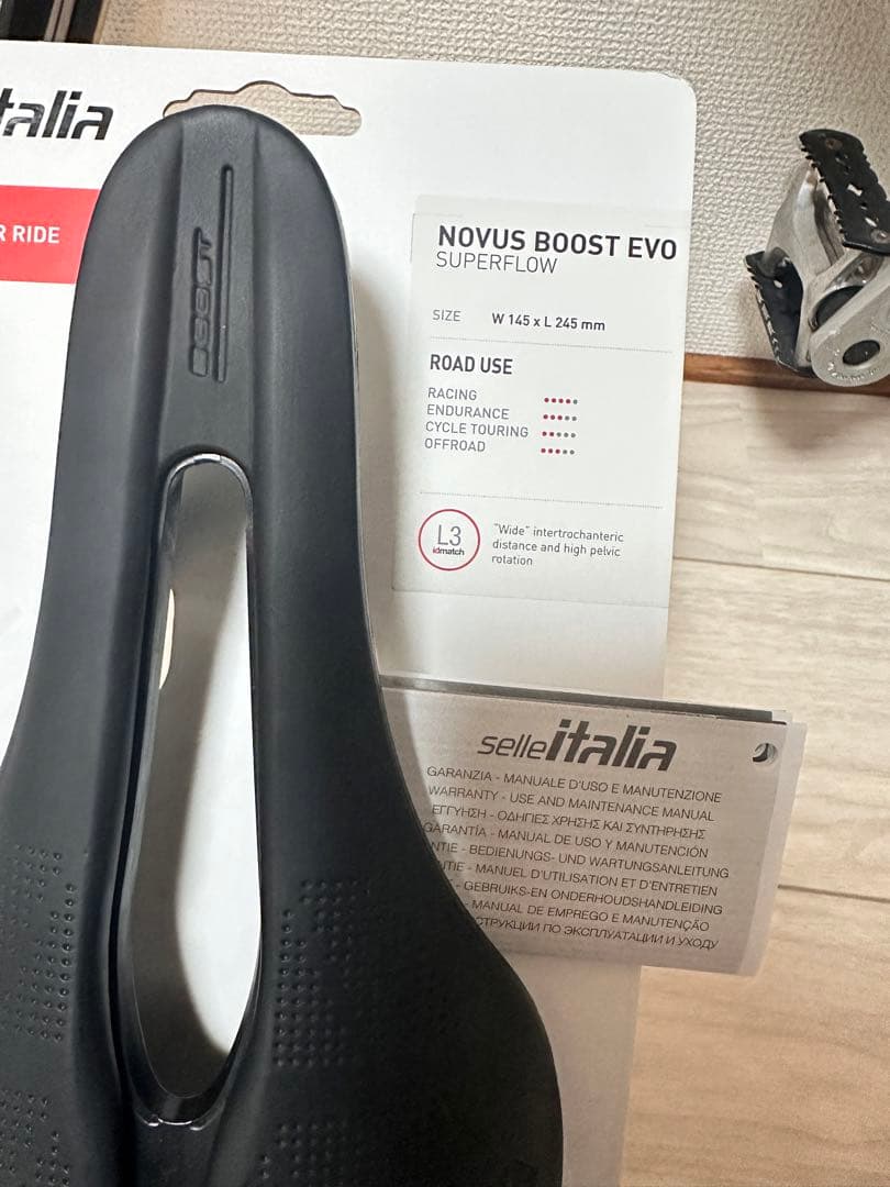【新品】Selle Italia Novus Boost EVOサドル145mm