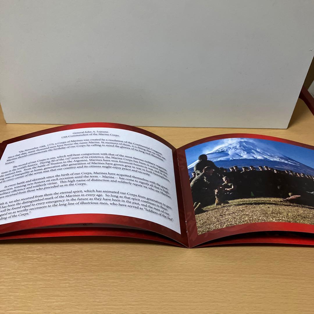 アメリカ海兵隊　創立記念周年式典　冊子　ケース付　アルコール用フラスコ