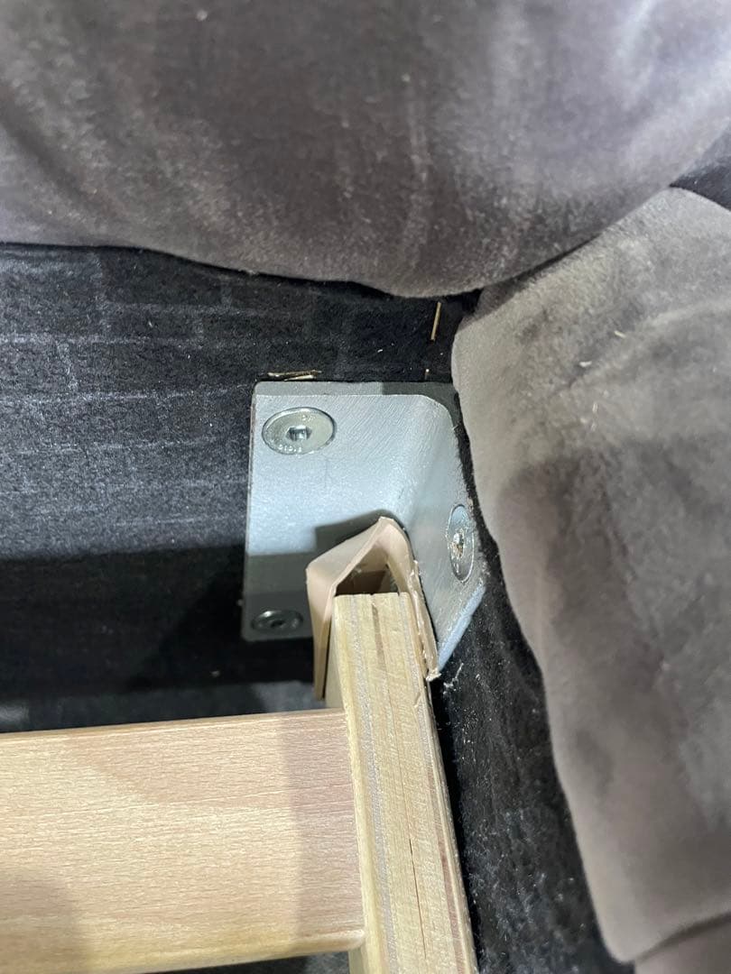 KARE デザイア ベルベットシルバーグレイ ベッド クイーンサイズ