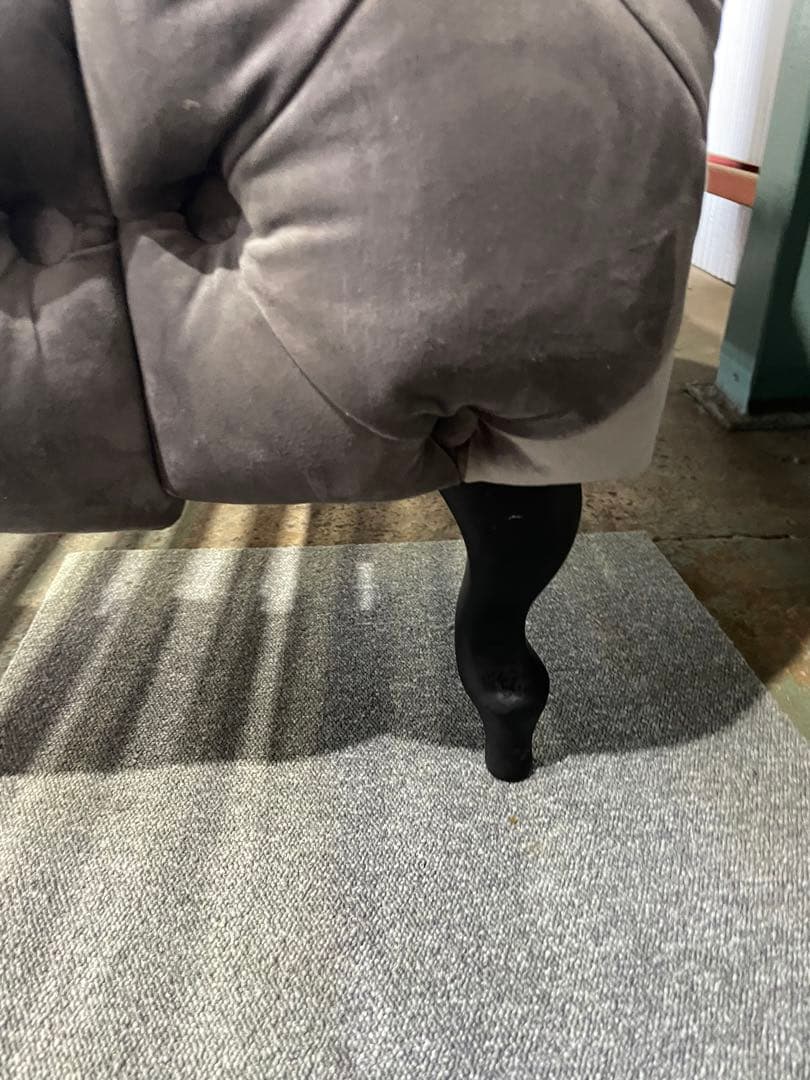 KARE デザイア ベルベットシルバーグレイ ベッド クイーンサイズ