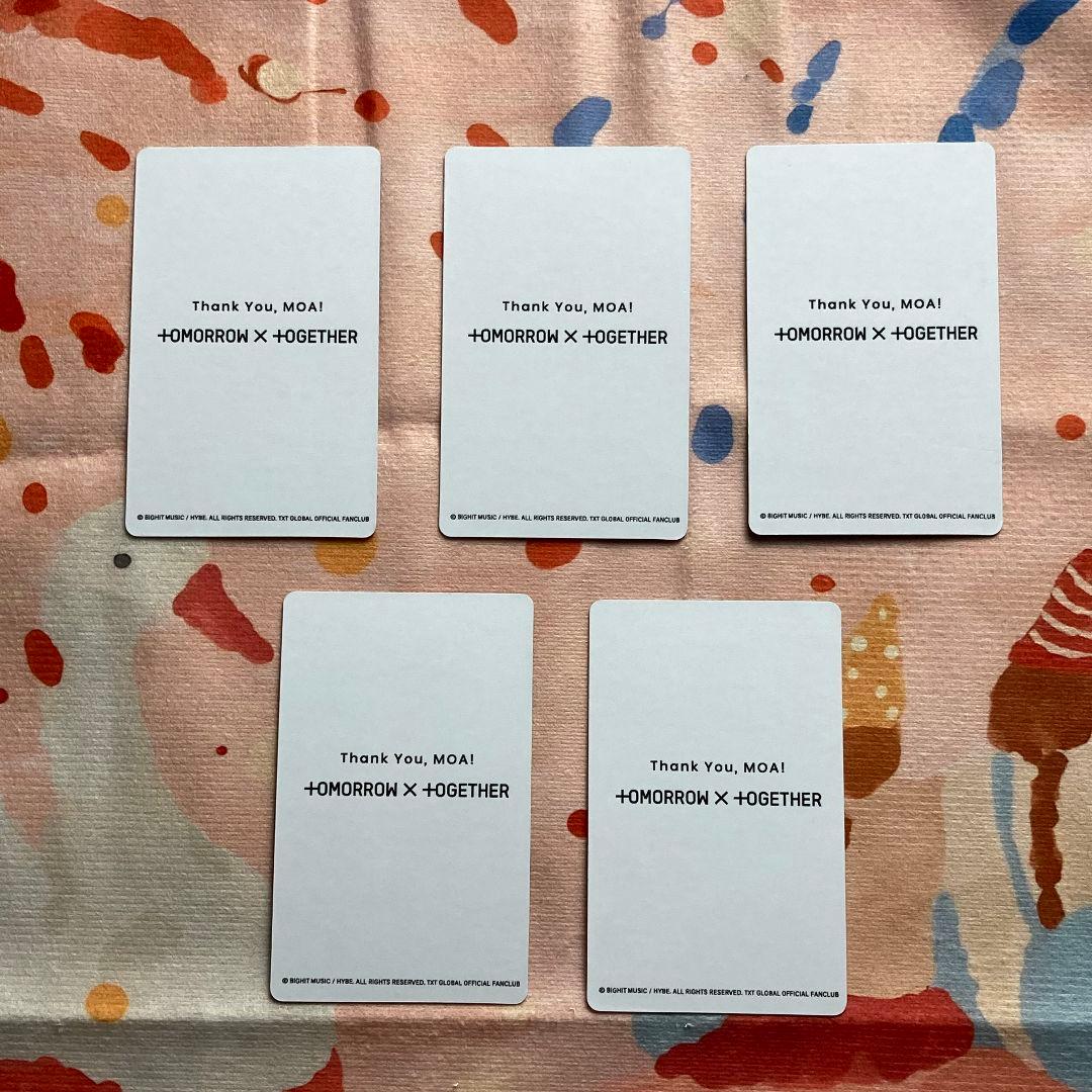 TXT 2021 アンケート FC 会員限定 トレカ セット5枚