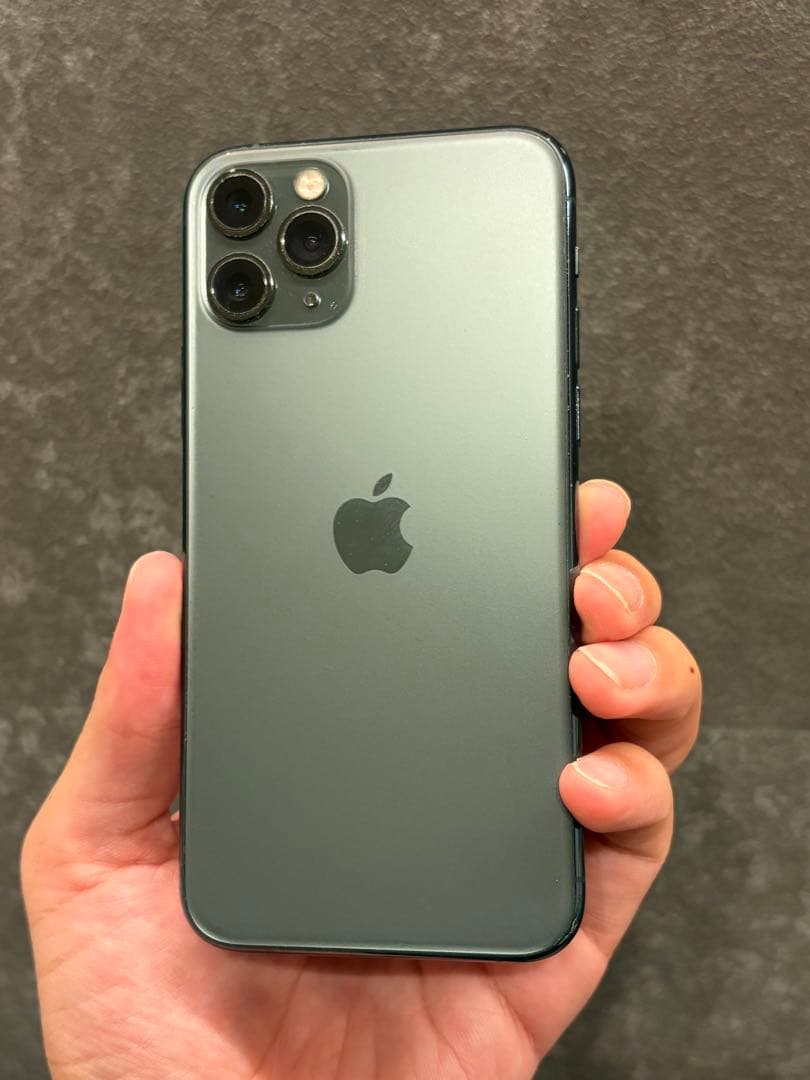 【美品】iPhone11pro 256GB ミッドナイトグリーン　SIMフリー