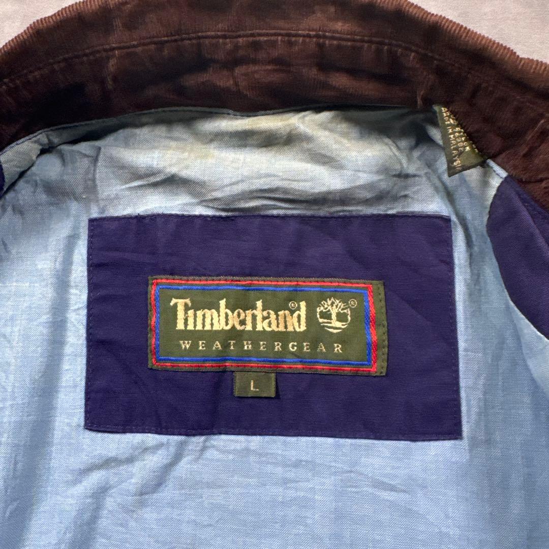 ティンバーランド 古着 90sフィールドジャケット　コーデュロイカラー　S17