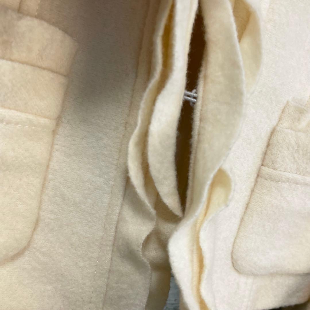 ☆高級☆エムズグレイシー　フェルトコサージュ付きウールジャケット　アイボリー