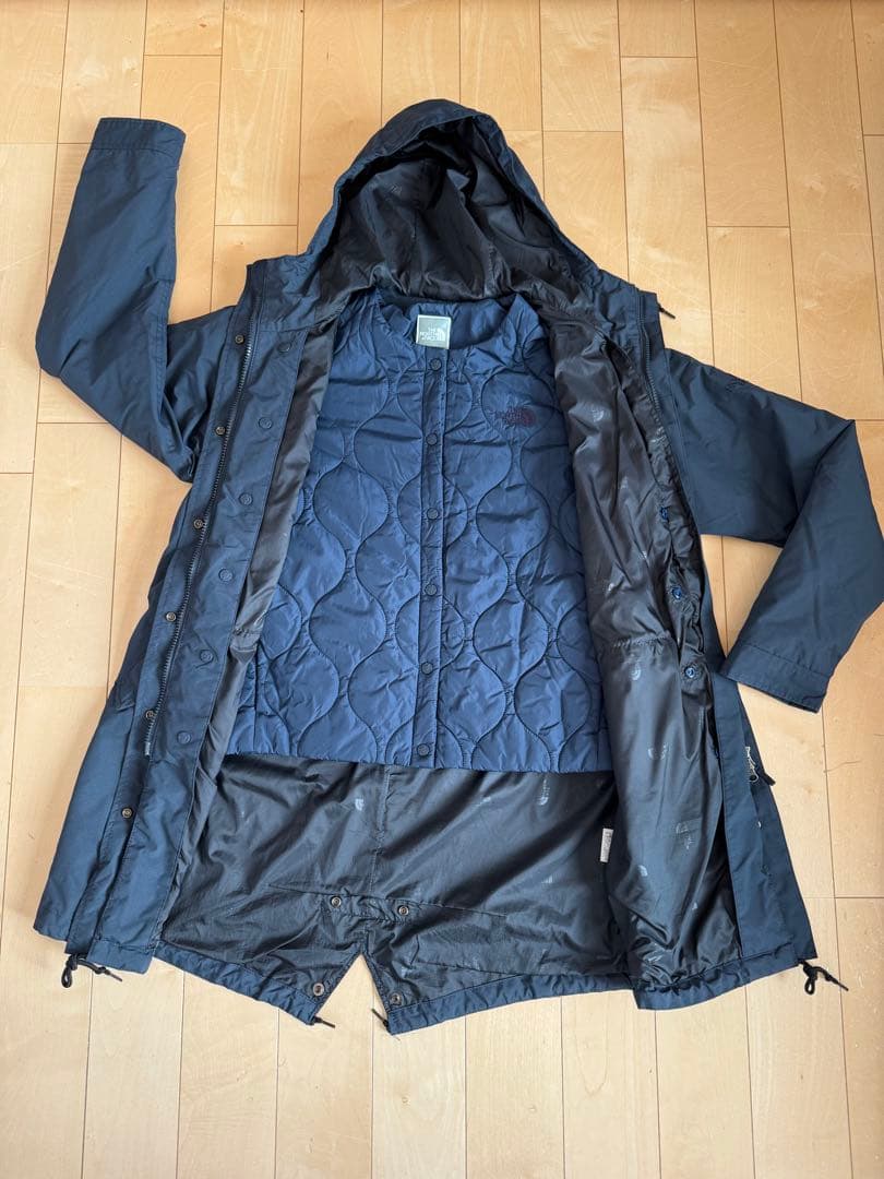 【値下げ可能】ノースフェイス　ネイビー キルティングジャケット セット