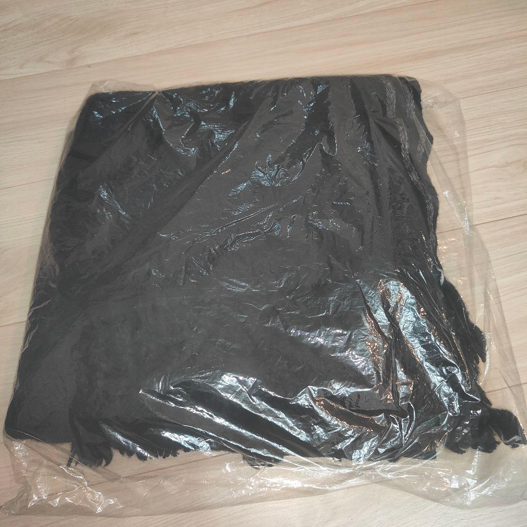 CTHY YAK WOOL FRINGE STOLE ヤクウールストールブラック