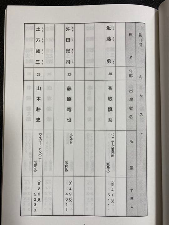 大河ドラマ●新選組！●第2話 台本 三谷幸喜 香取慎吾 山本耕史 藤原竜也
