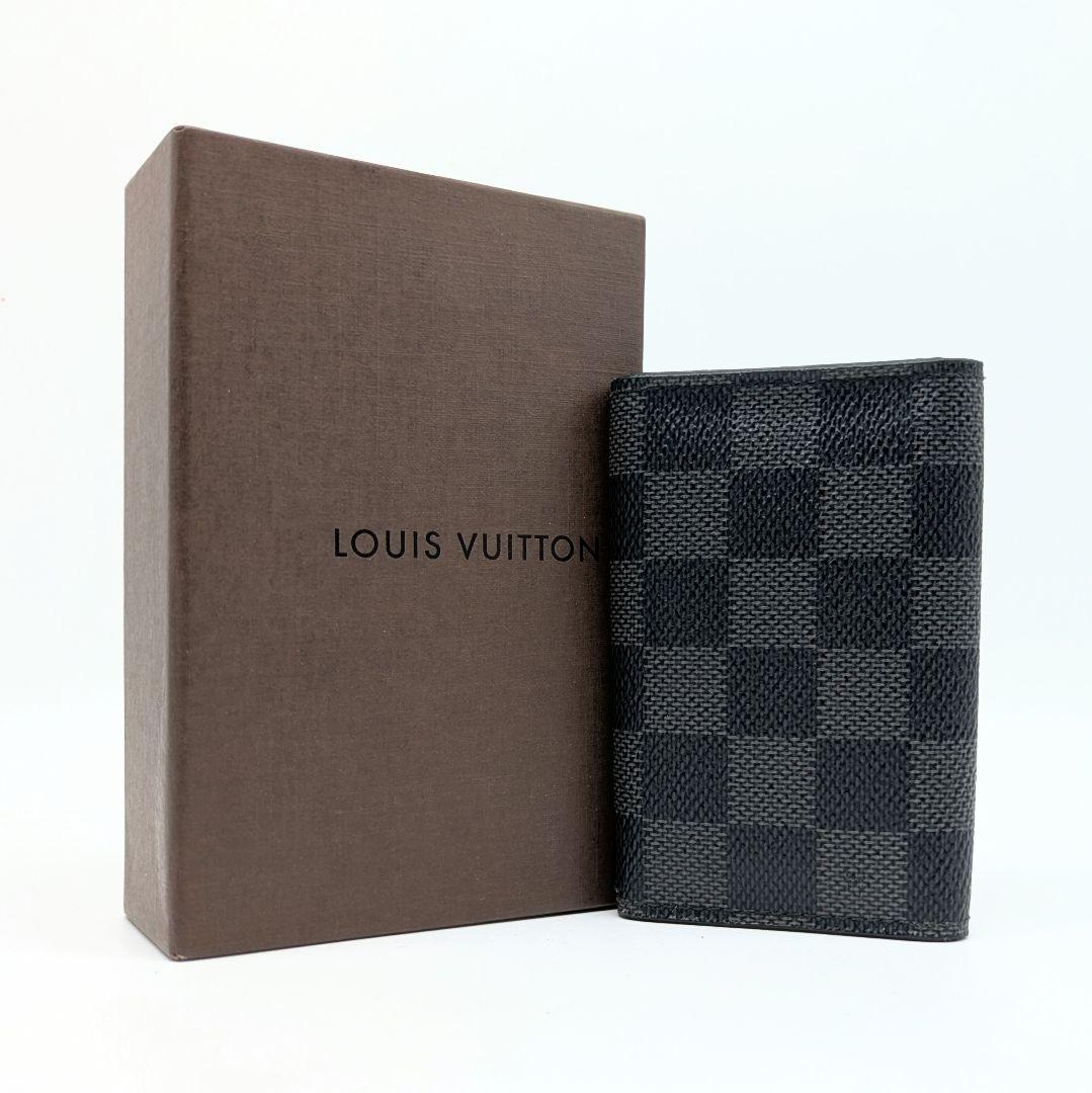 【現行モデル極美品】ミュルティクレ6 ダミエ・グラフィット キーケース 6連