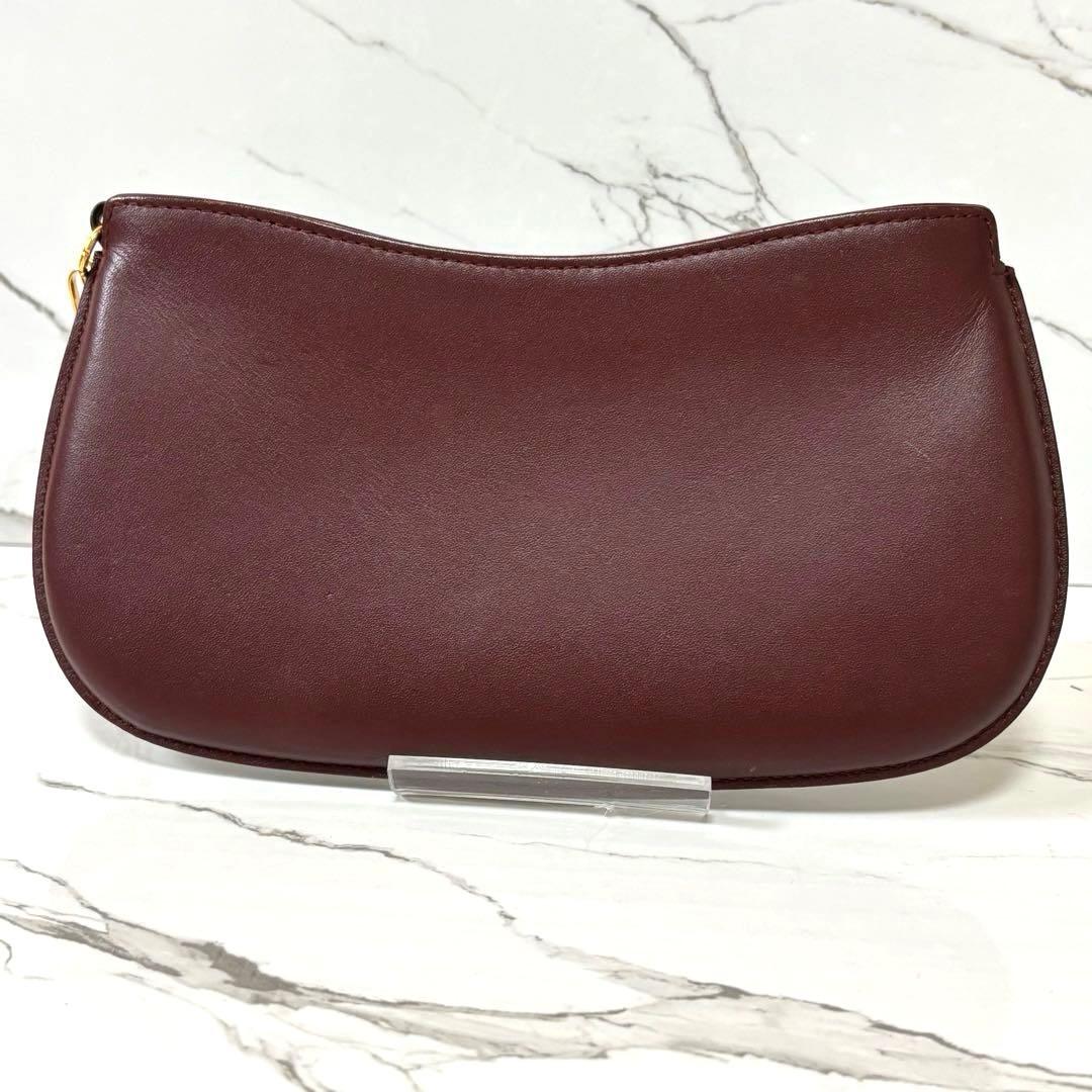良品✨カルティエ 小銭入れ財布 ポーチ マストライン革 ボルドー 箱、保存布付