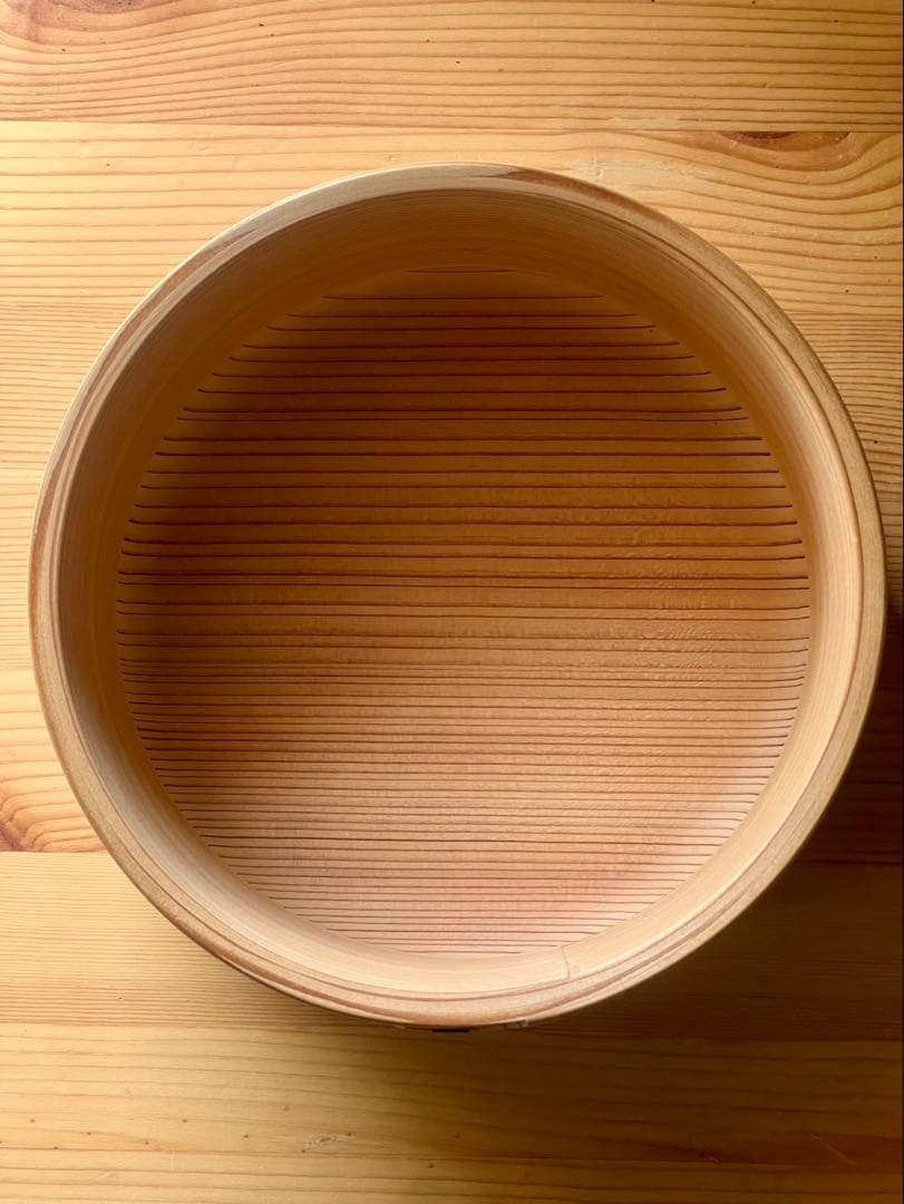 未使用　柴田慶信商店　秋田杉　曲げわっぱ　白木　おひつ　6寸 六寸　3合用　栗久