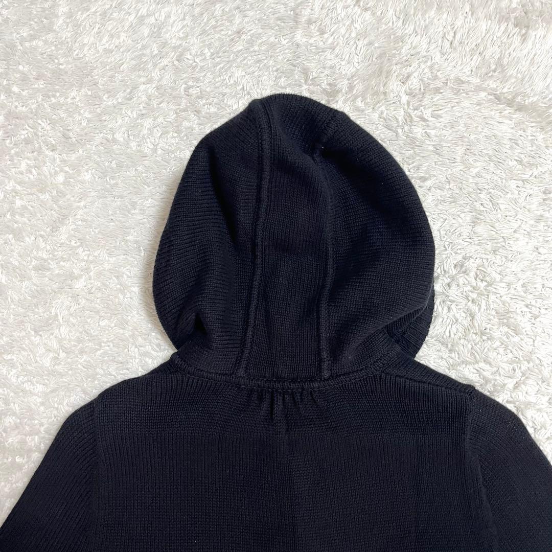 超希少✨バーバリー BURBERRY カーディガン メタルボタン 黒 38 ロゴ