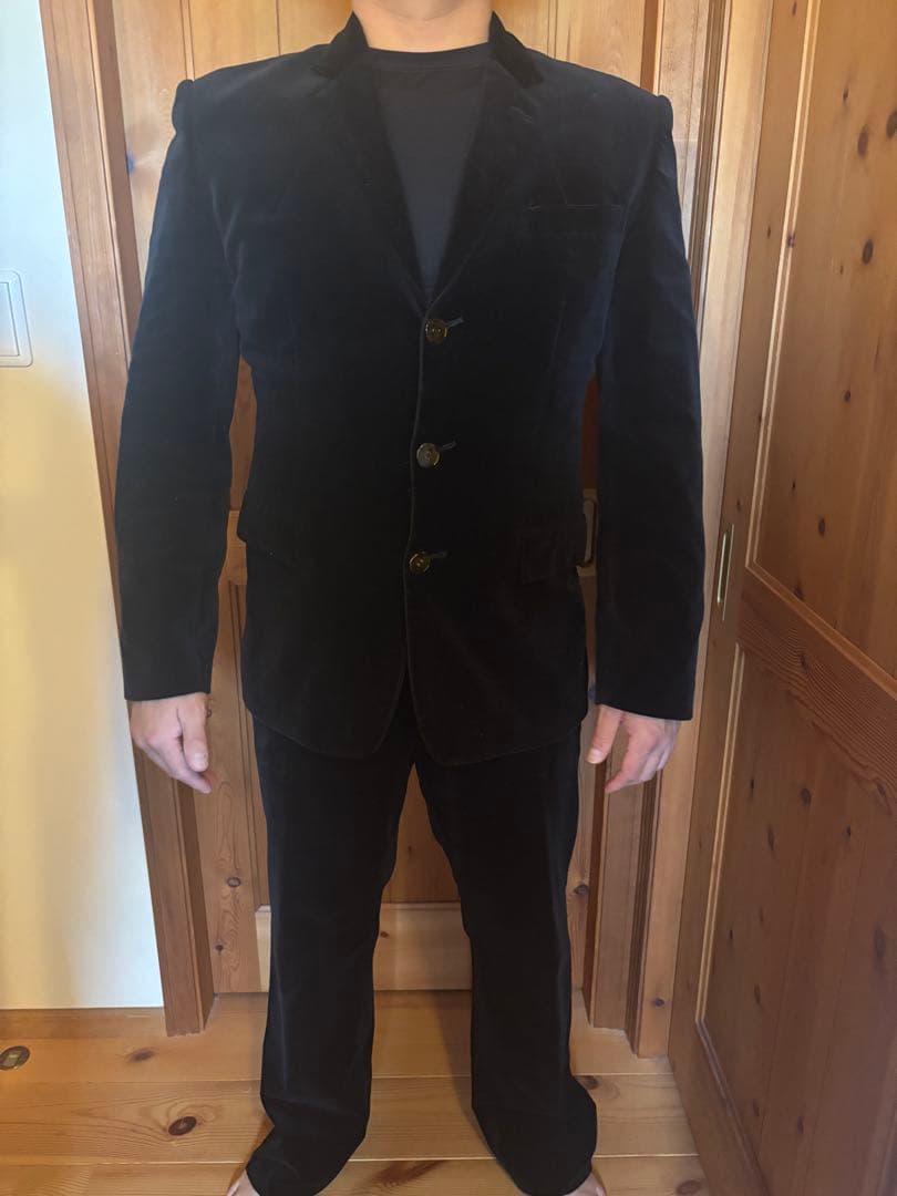 ジャンポールゴルチェ黒 ベルベット セットアップ