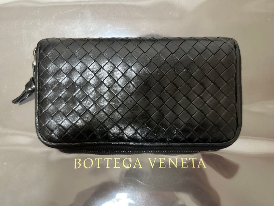 【付属品付】ボッテガヴェネタ ラウンドファスナー/ラム/黒/4️⃣✨✨✨