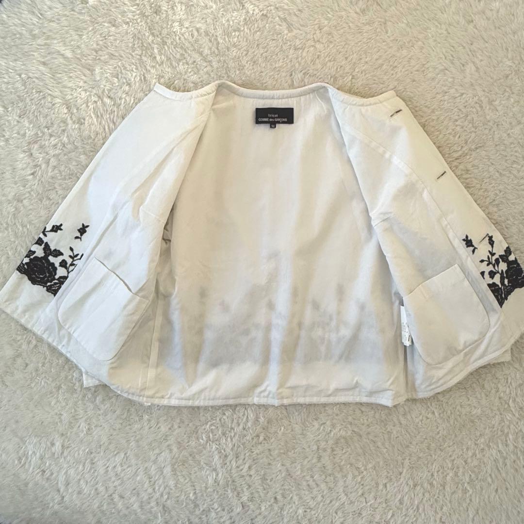 tricot COMME des GARÇONS ノーカラージャケット