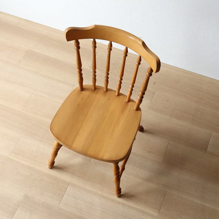アンティーク 飛騨の家具 小ぶり ウィンザーチェア ブナ材 北欧風 無垢材①