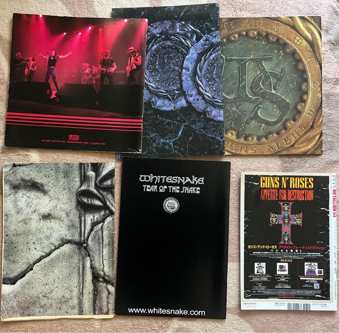 WHITESNAKE ホワイトスネイク　パンフレット　LLION 計6冊