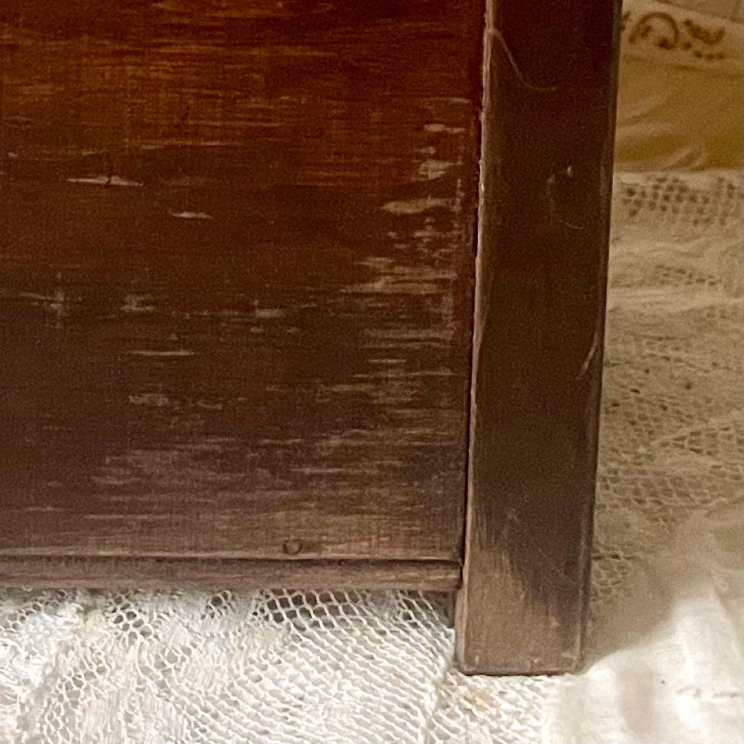 木製ドールチェア　ブルターニュ　ブルトン家具　収納付き　フランスアンティーク