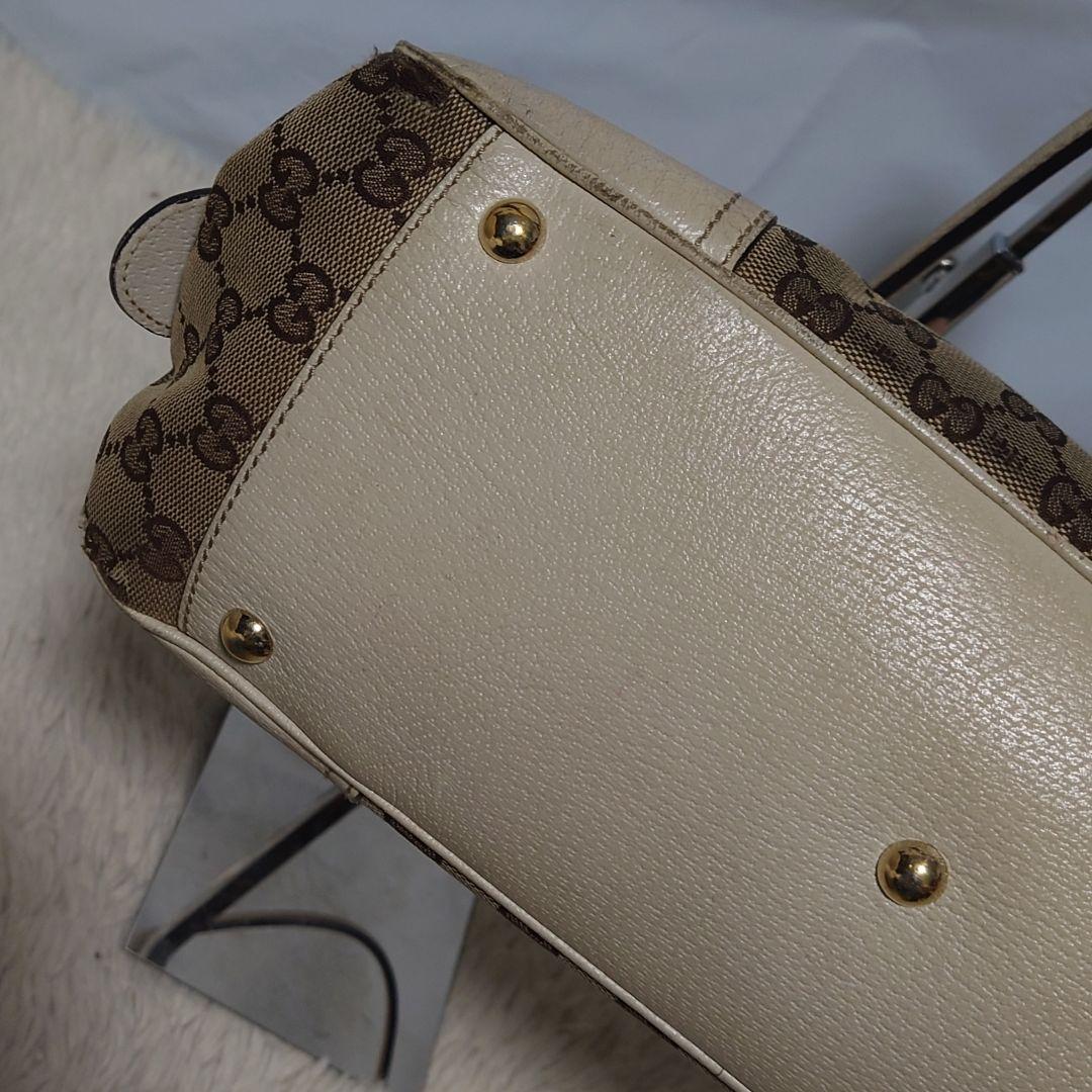 【希少】GUCCI ミニボストンバッグ GG柄 シェリーラインリボン プリンシー