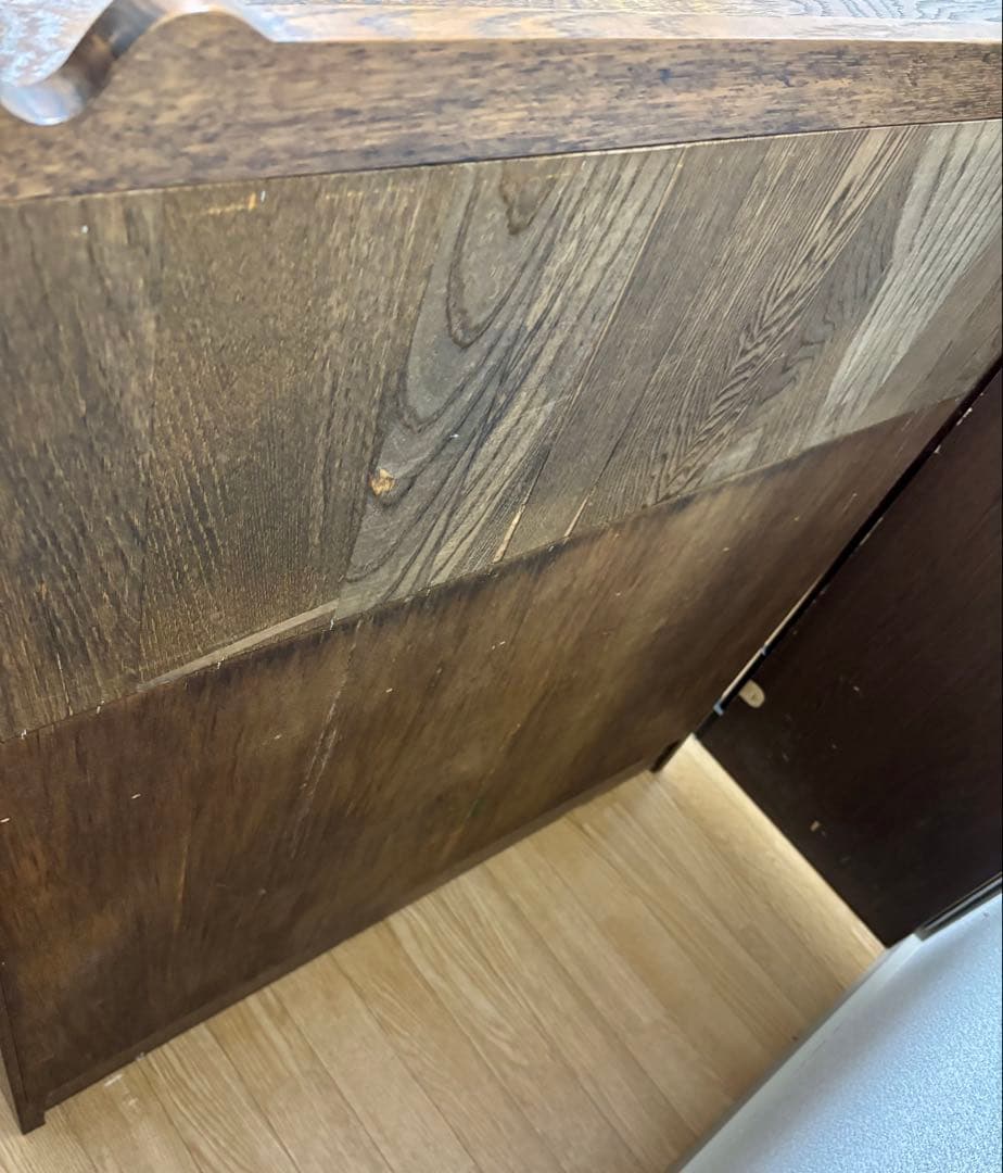 三越家具【ブルージュ】象嵌 ライティングビューローデスク・ヴィンテージ オーク材