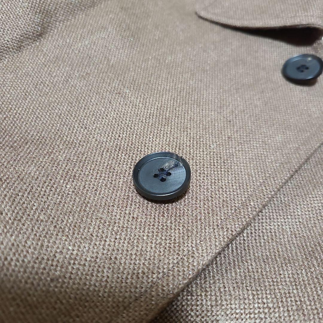 Jeanik リネン カバーオールジャケット サイズL相当 ブラウン