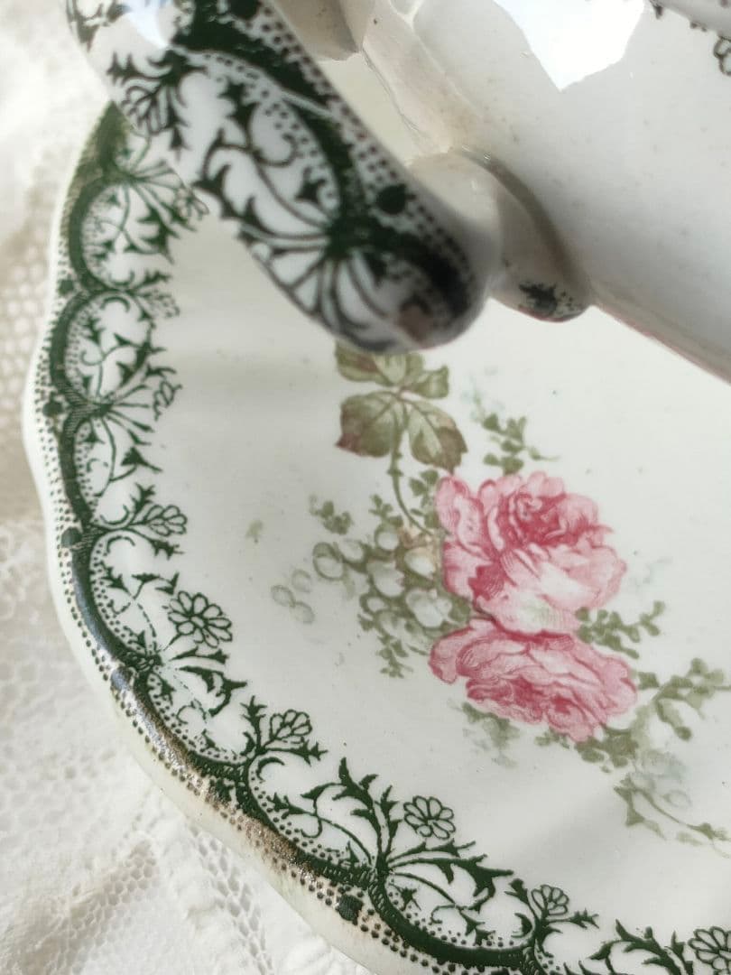 希少　美品　サンタマン　鈴蘭　薔薇　ソーシエール　フランスアンティーク