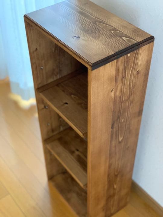 【無垢材】カフェラック　本棚　食器棚