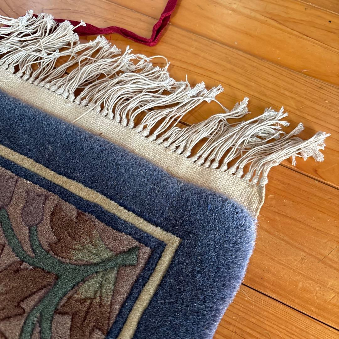 訳あり新品未使用　中国手織り段通140段　ウール