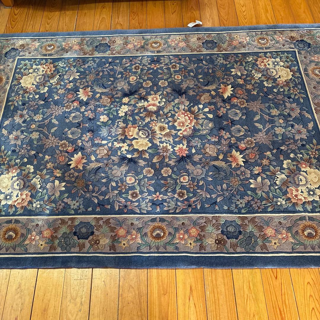 訳あり新品未使用　中国手織り段通140段　ウール