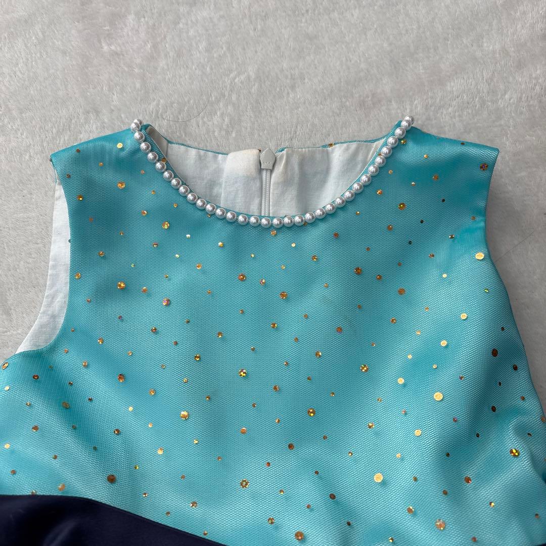 ドレスコ エメラルドブルージュエリードレス 120