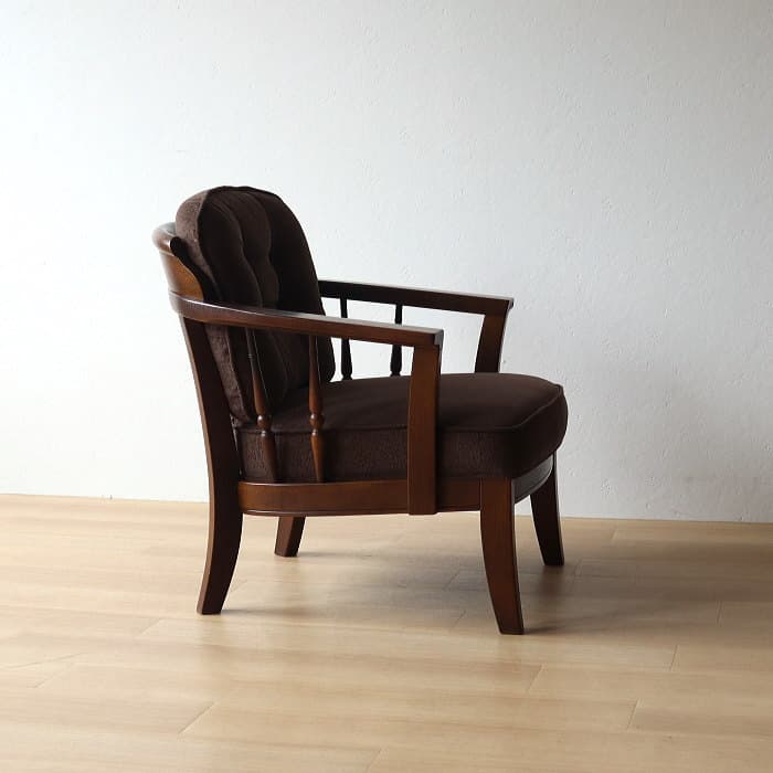 アンティーク 飛騨産業 キツツキ 穂高 一人掛け椅子 ナラ材