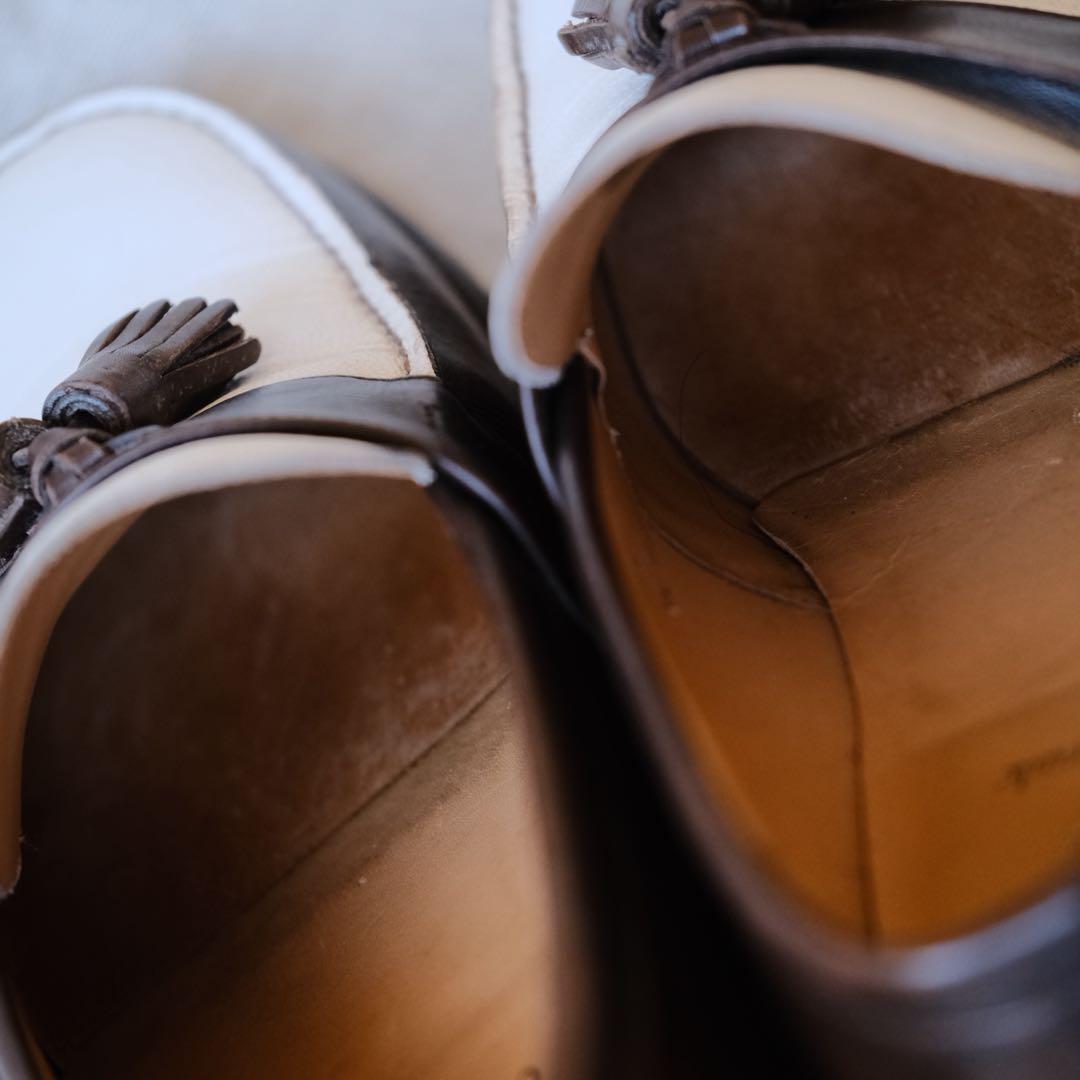 Church’sチャーチ101コンビタッセルローファー茶× 白RADLEY90F