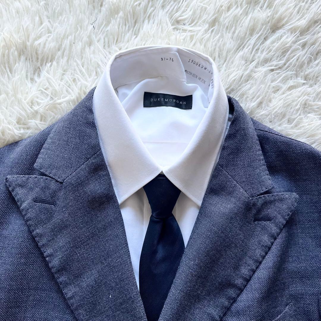 <極美品>BOGLIOLI 新ロゴ ブルー ウール ダブルジャケット サイズ50