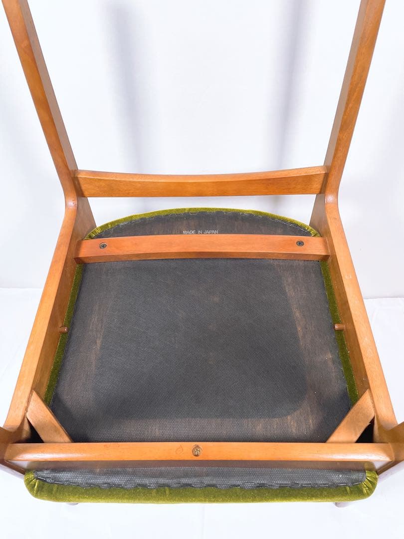 カリモク60+ ダイニングチェア アームチェア モケットグリーン