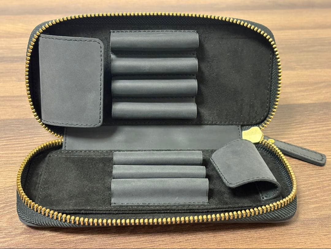 バハギア 廣瀬鐵筆堂モデル 7本挿 クレイジーホース／ブラック