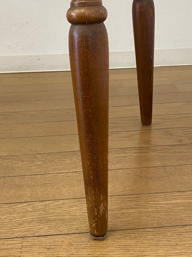 レトロ アンティーク オールドキツツキ 飛騨産業 デコラトップ サイド テーブル