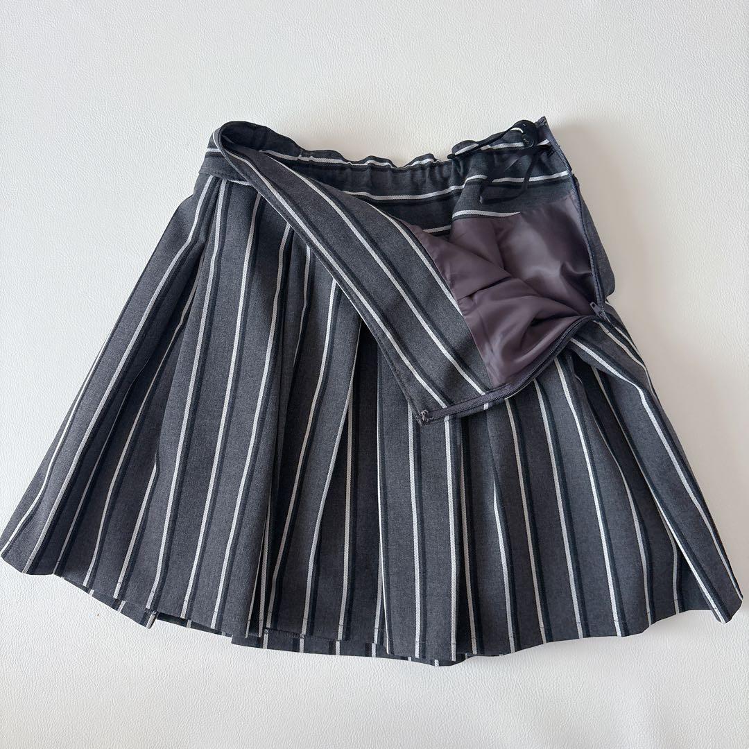 卒服 ミッシェルアルフレッド 白パイピングジャケット×スカートセット 160