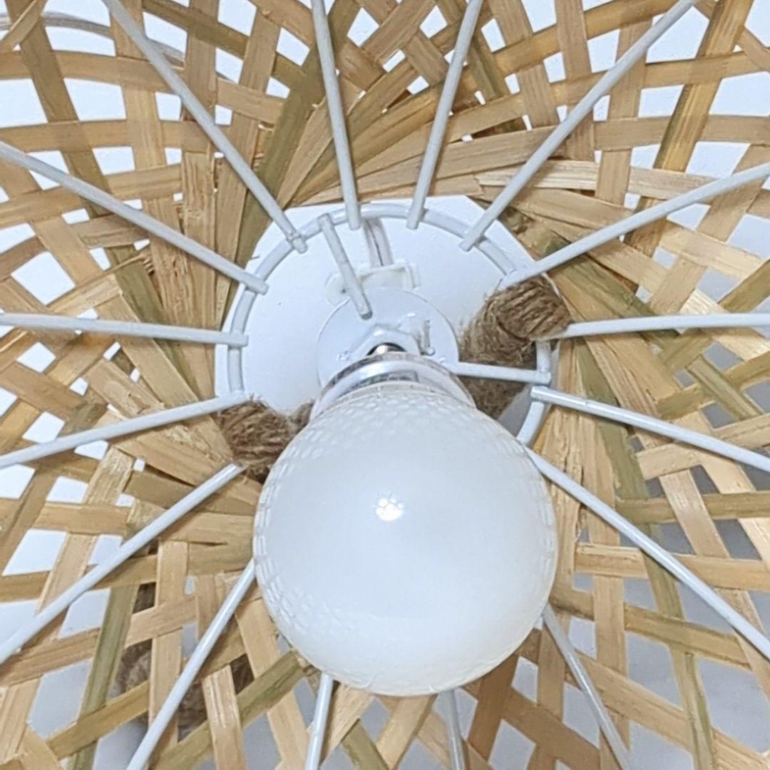 竹カゴ　ランプ　吊り下げ照明　竹あかりシリーズ