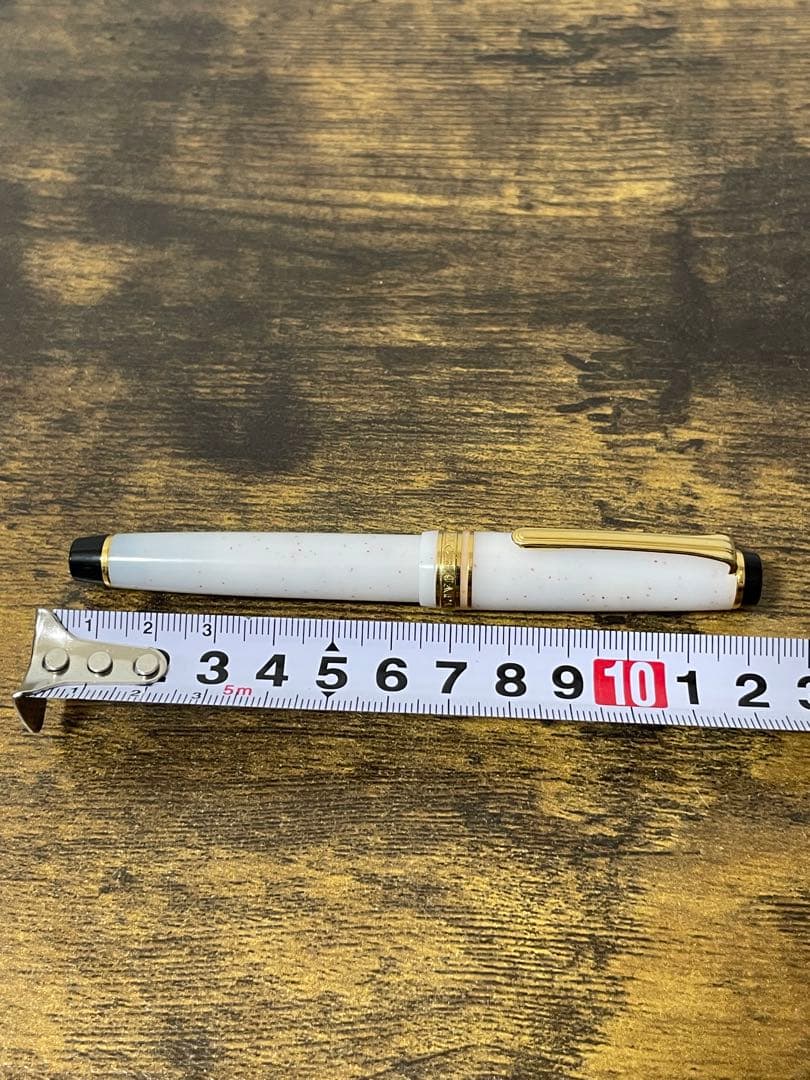 試筆のみ　四季織　雪椿　万年筆　MF セーラー　万年筆　コンバーター＆ケース付き