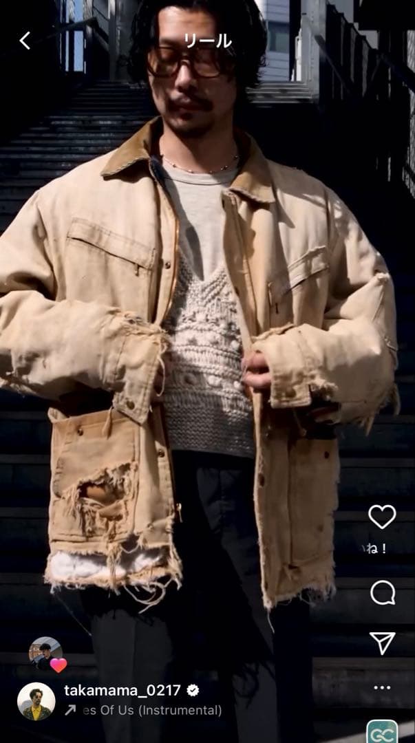 70s カーハート チョアコート 42L ボロ carhartt ジャケット