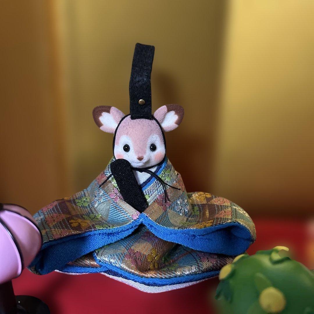 シルバニア　シカのお内裏お雛様